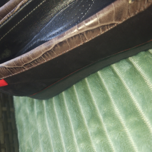 Marc Joseph-New York Women's Black Suede Leather and Croc Loafers. Size 10. - Picture 15 of 16